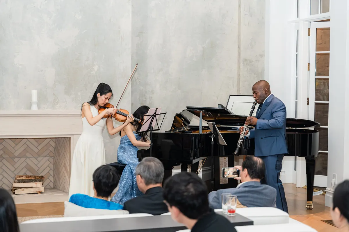 Risa Hokamura, Rieko Tsuchida and Anthony McGill playing together
