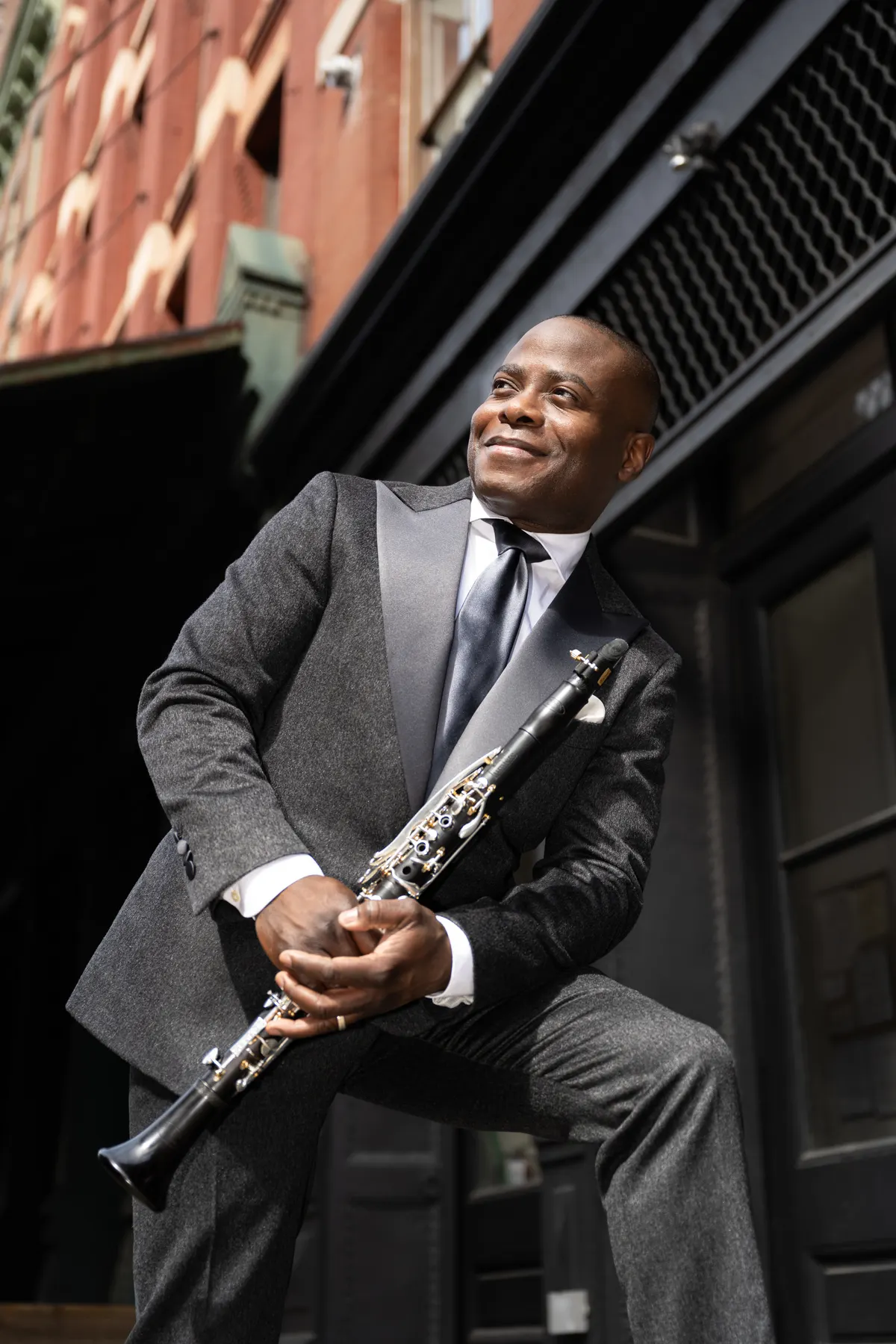 Anthony McGill with his clarinet
